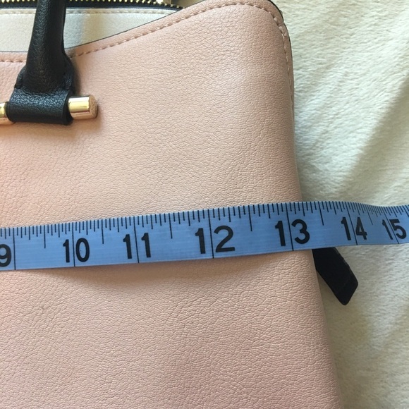 Nine West Pink and Black Satchel with Structured Design - Picture 11 of 12